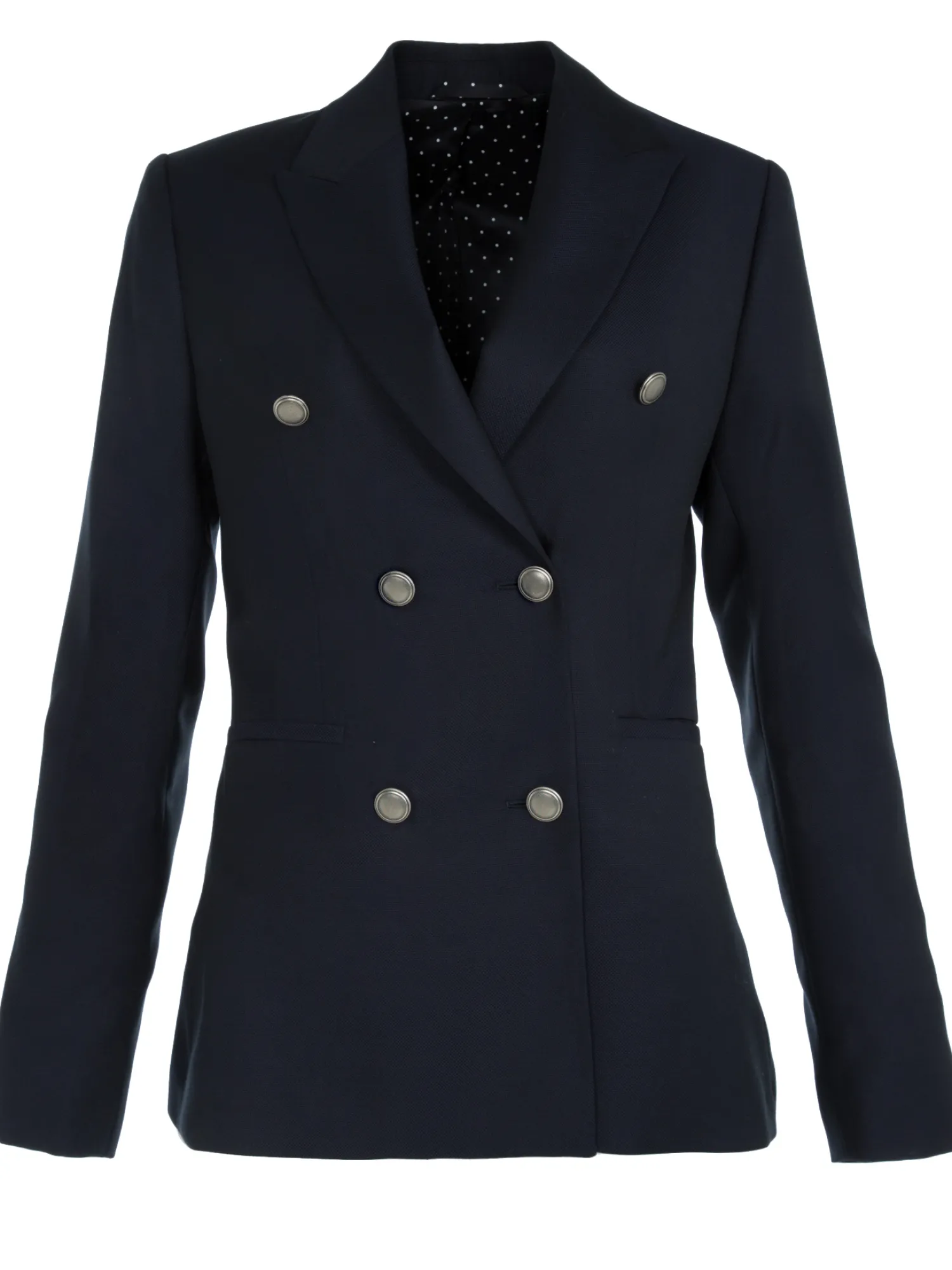 Femme Bruce Field Blazer Caroline croisé pure laine à boutons argentés