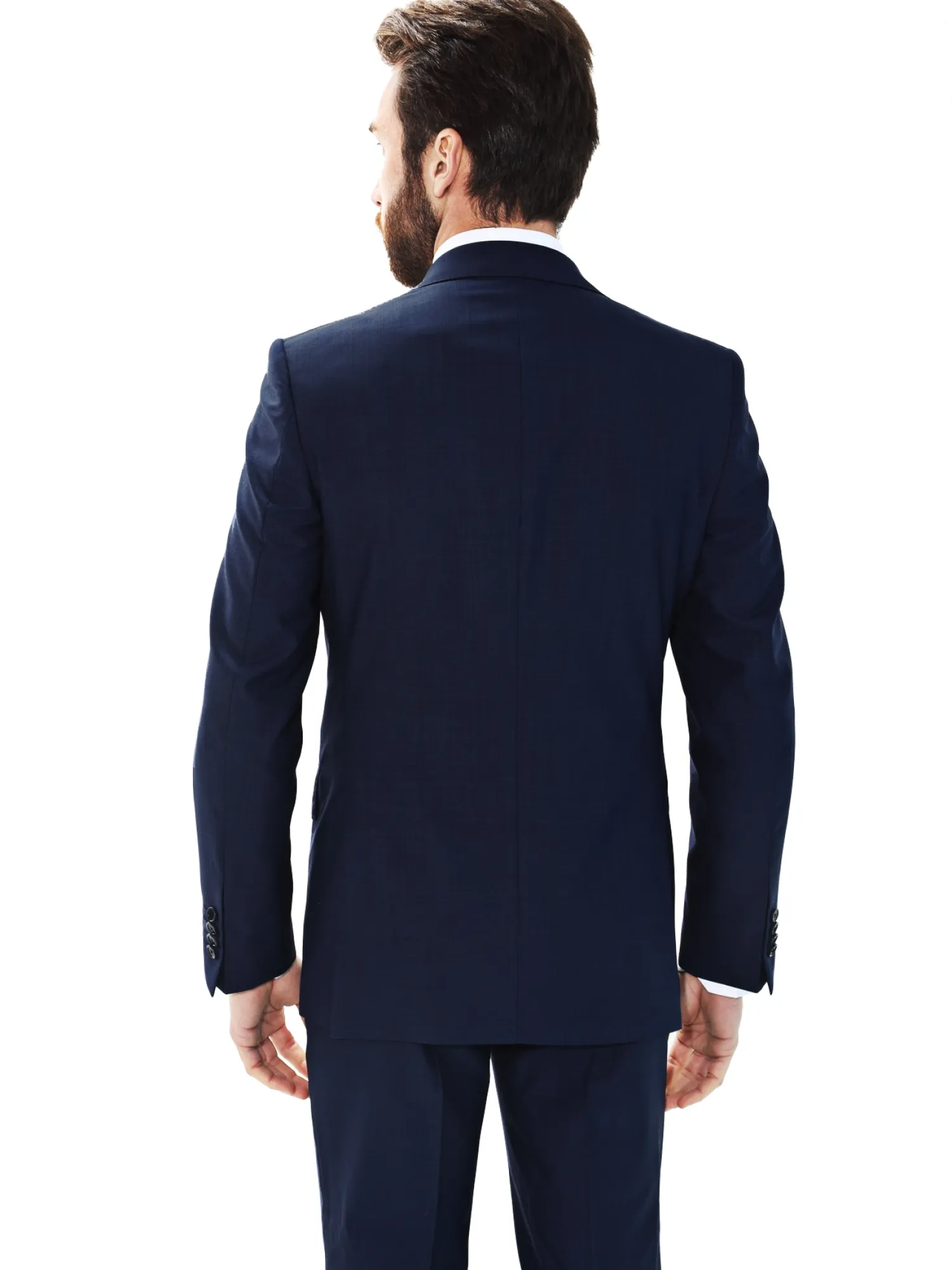 Homme Bruce Field Blazer Didier grande taille ajusté pure laine piquée boutons argentés Tissus Reda