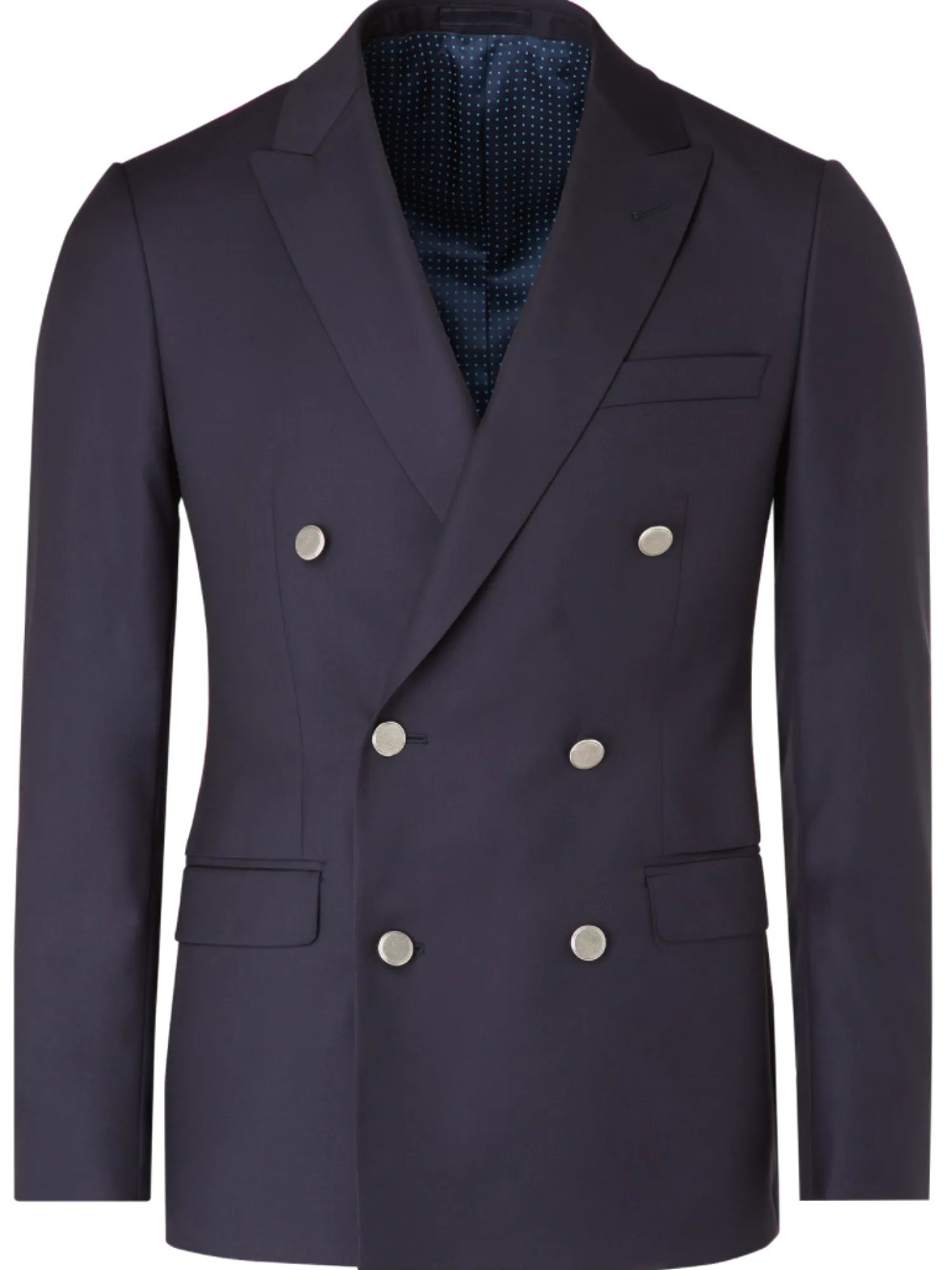 Homme Bruce Field Blazer Mathias croisé pure laine boutons argentés