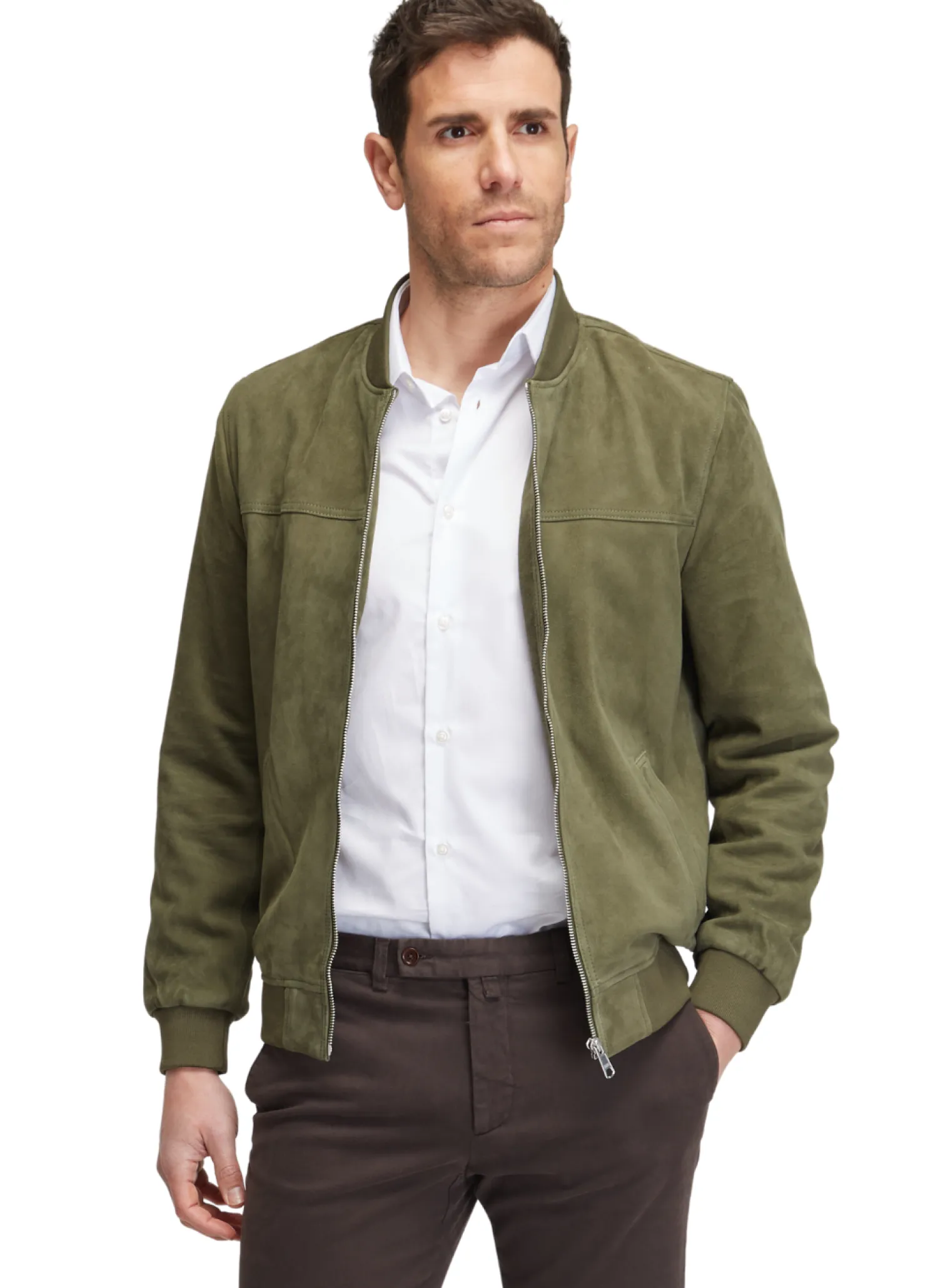 Homme Bruce Field Blouson Teddy en daim