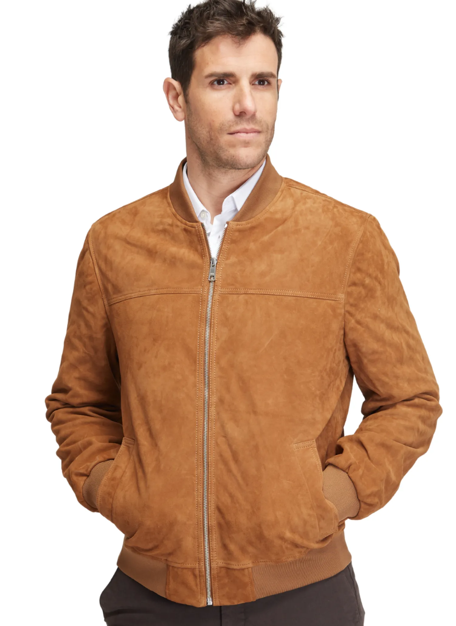 Homme Bruce Field Blouson Teddy en daim