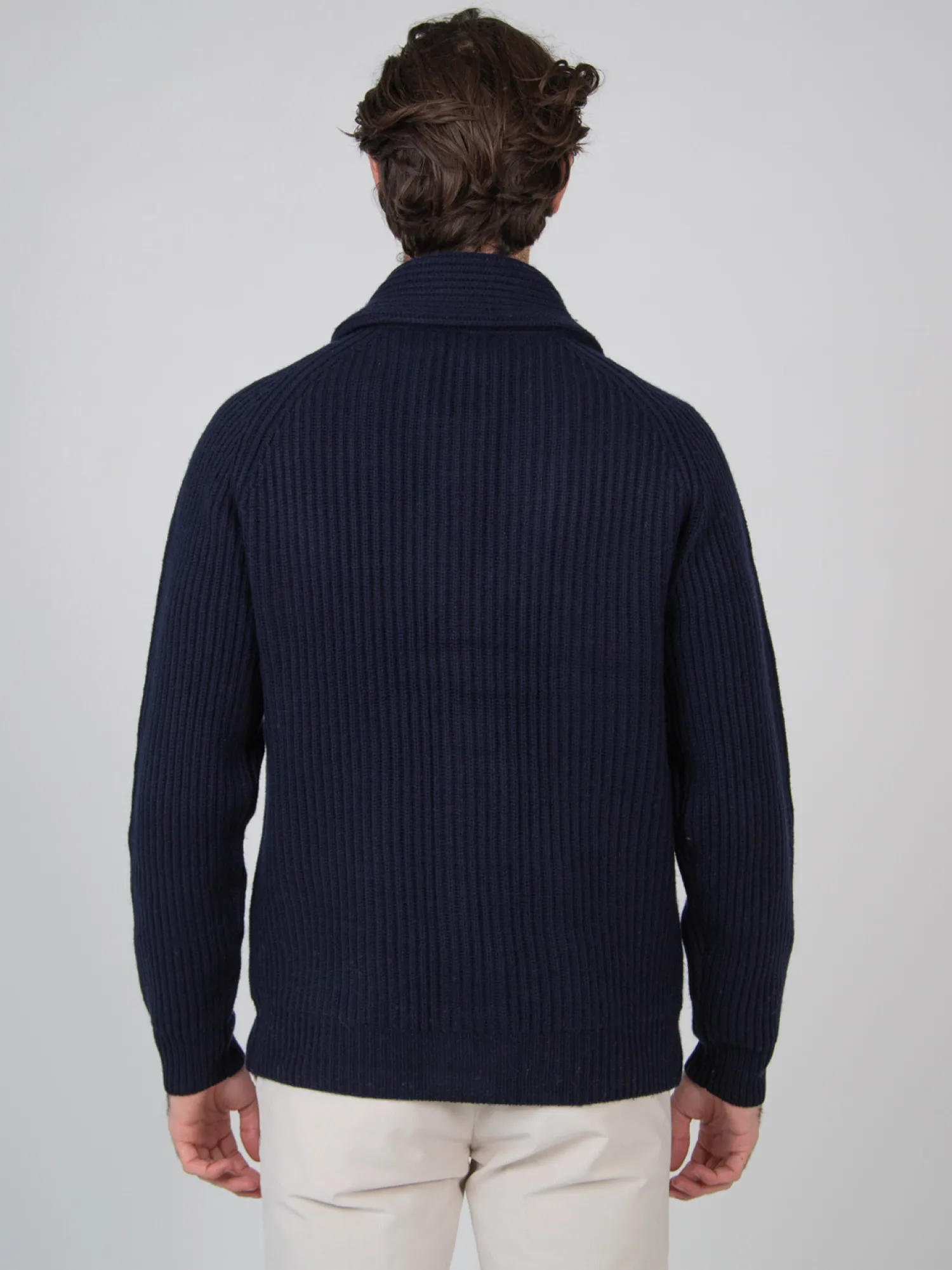 Homme Bruce Field Cardigan boutonné laine & cachemire jauge 7 Miki