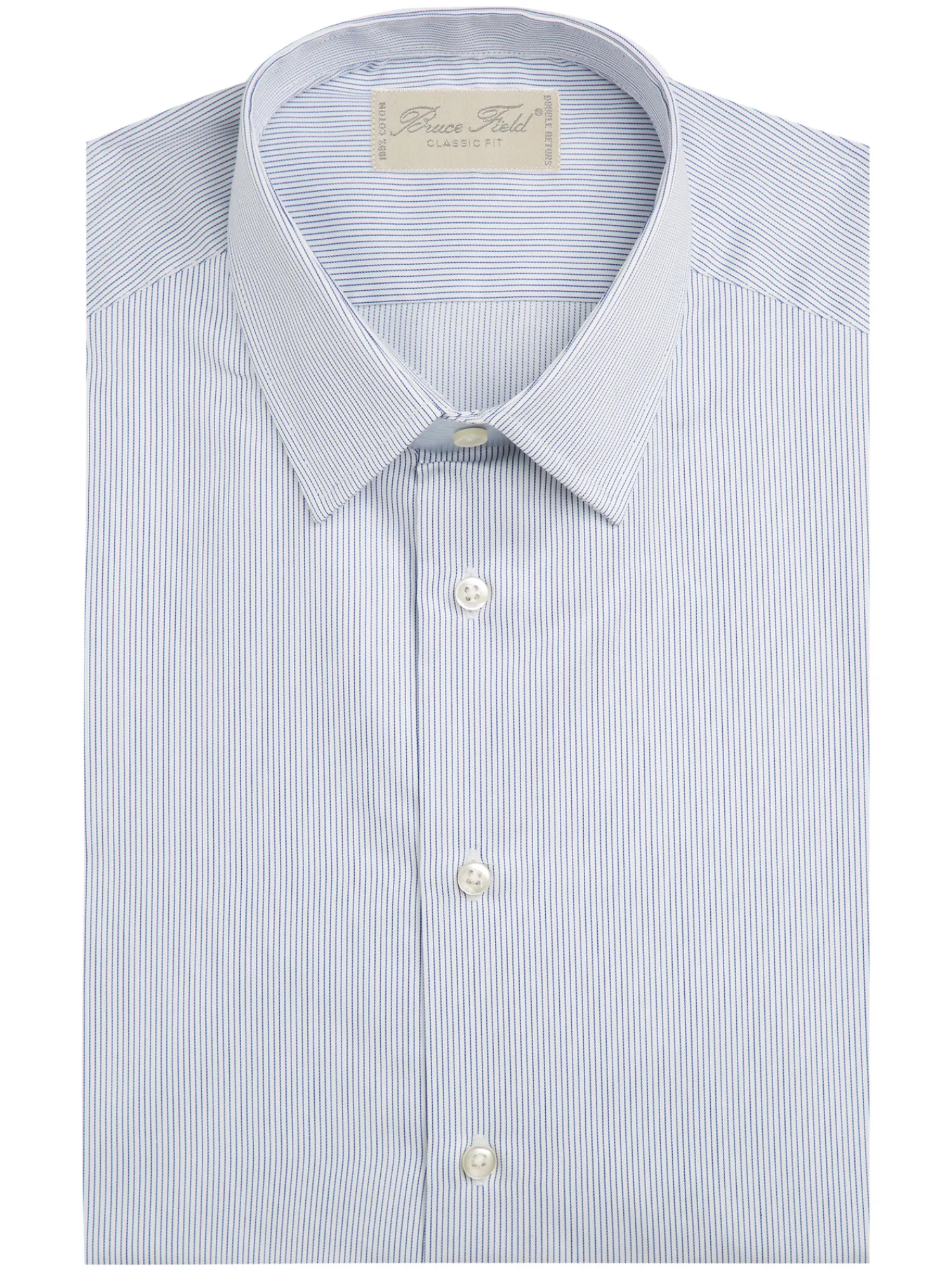 Homme Bruce Field Chemise Alexian coupe classique pur coton finement rayée Martigues