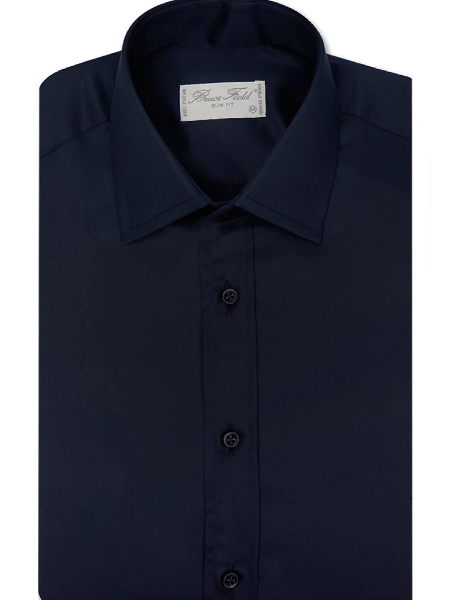 Homme Bruce Field Chemise Benton cintrée pur coton unie Palma