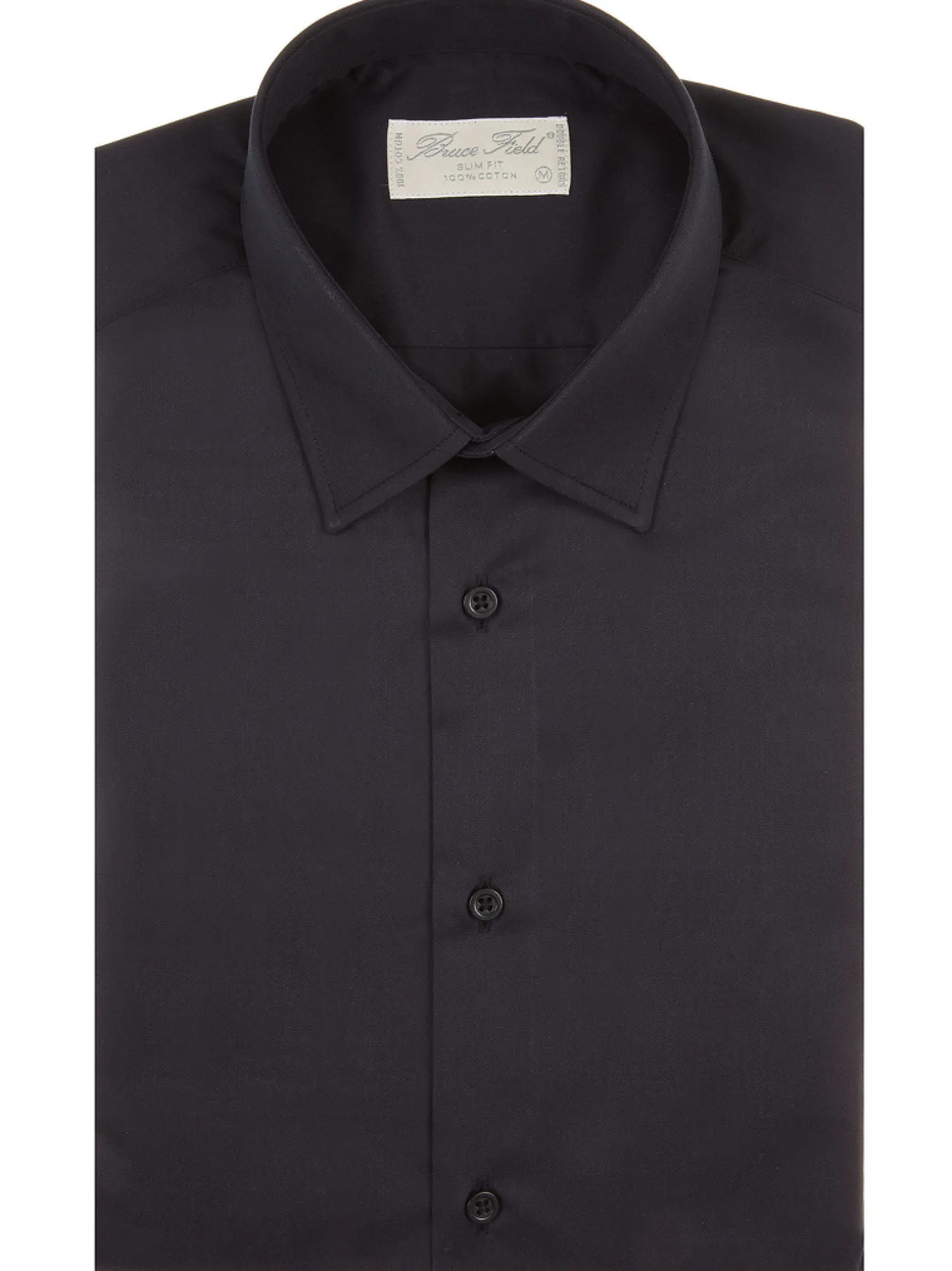 Homme Bruce Field Chemise Benton cintrée pur coton unie Palma