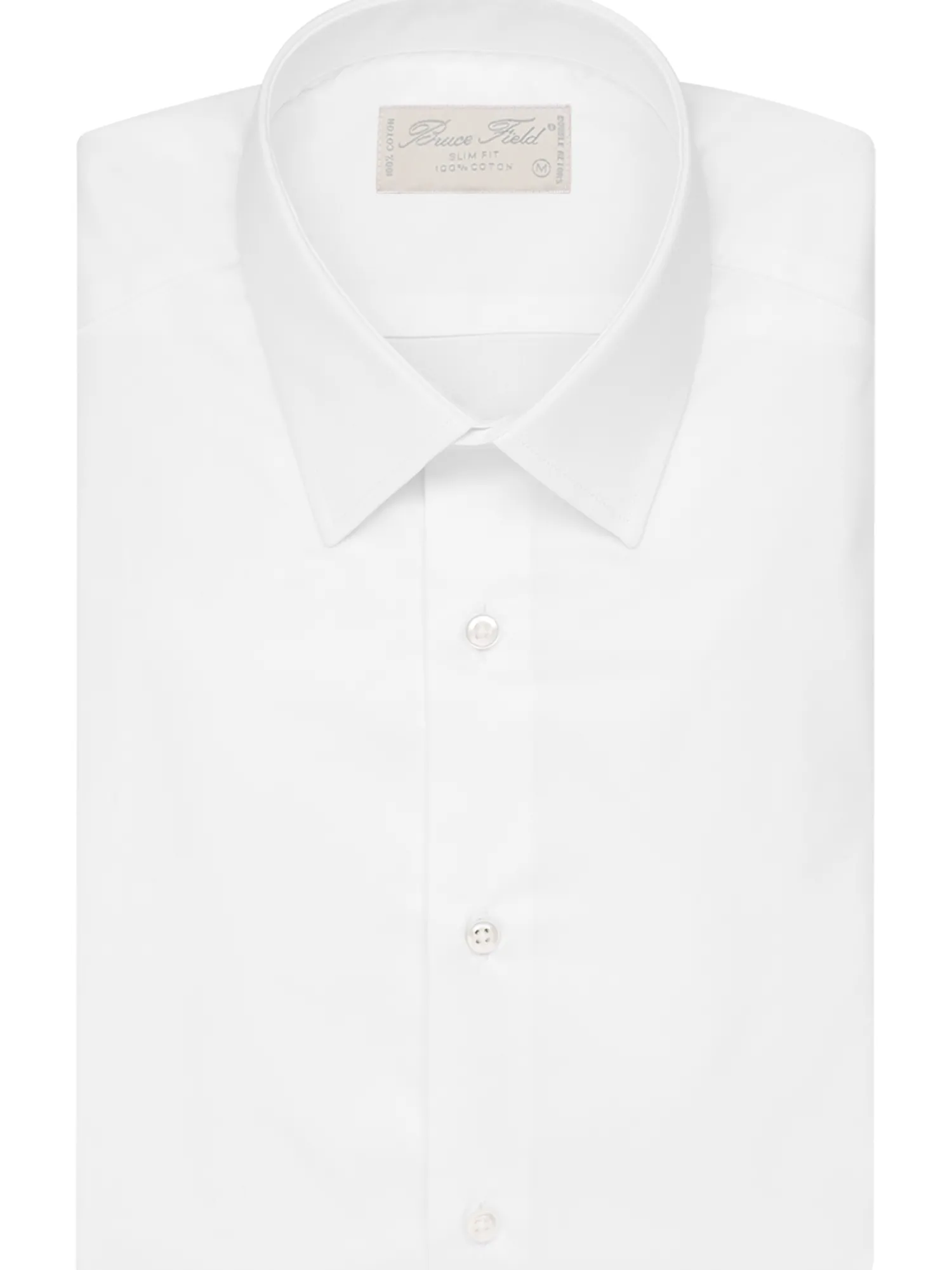 Homme Bruce Field Chemise Benton cintrée pur coton unie Palma