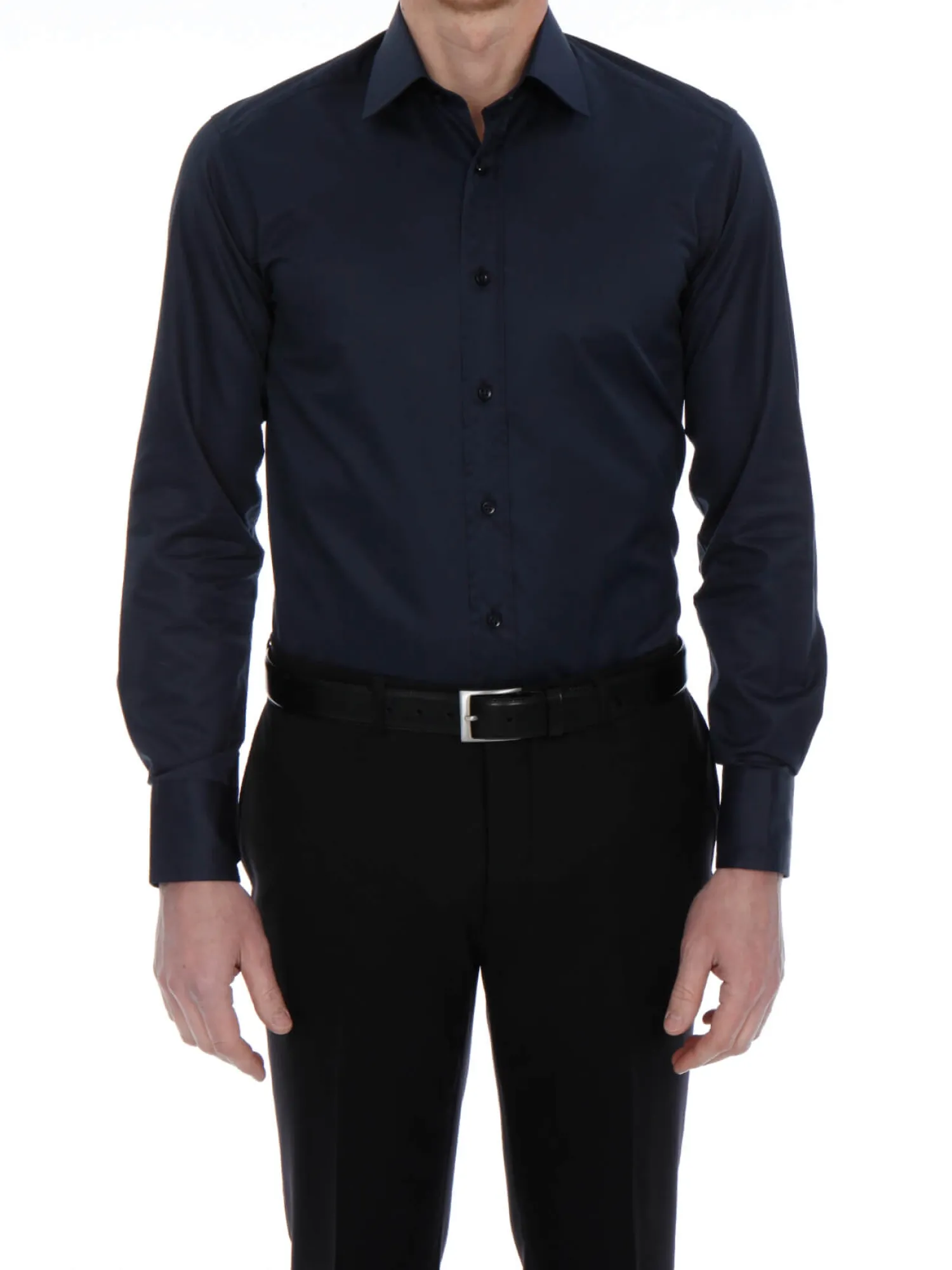 Homme Bruce Field Chemise Benton cintrée pur coton unie Palma