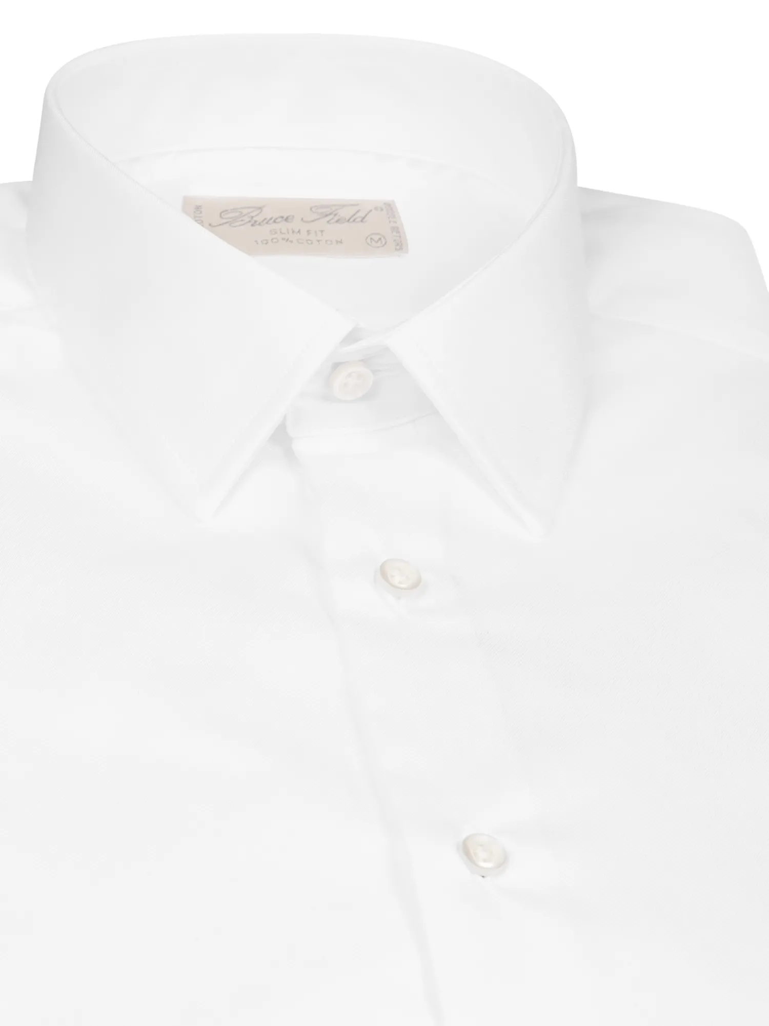 Homme Bruce Field Chemise Benton cintrée pur coton unie Palma