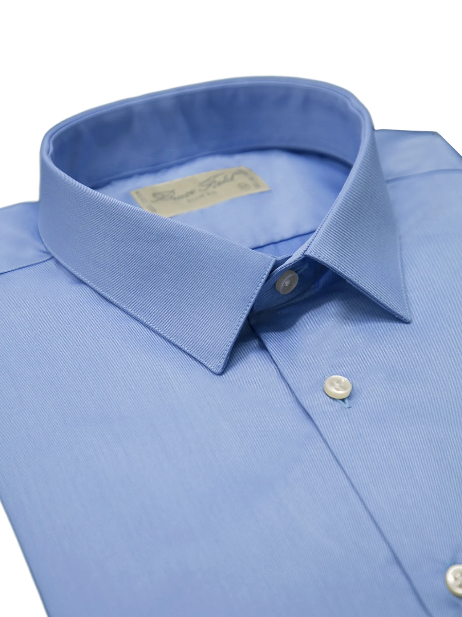 Homme Bruce Field Chemise Benton cintrée unie en pur coton à poignet mousquetaire Palma