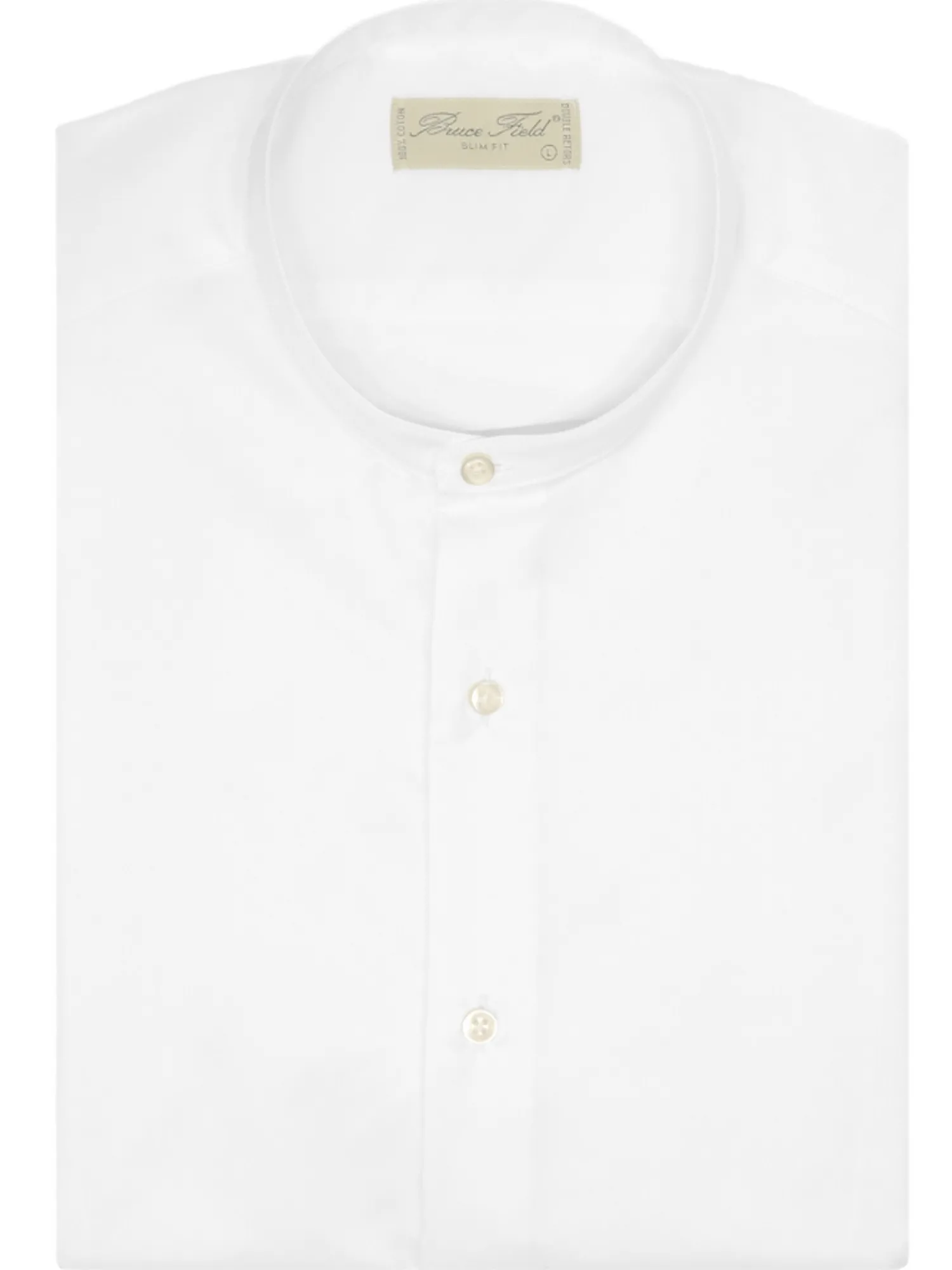 Homme Bruce Field Chemise Charles cintrée col Mao pur coton Palma