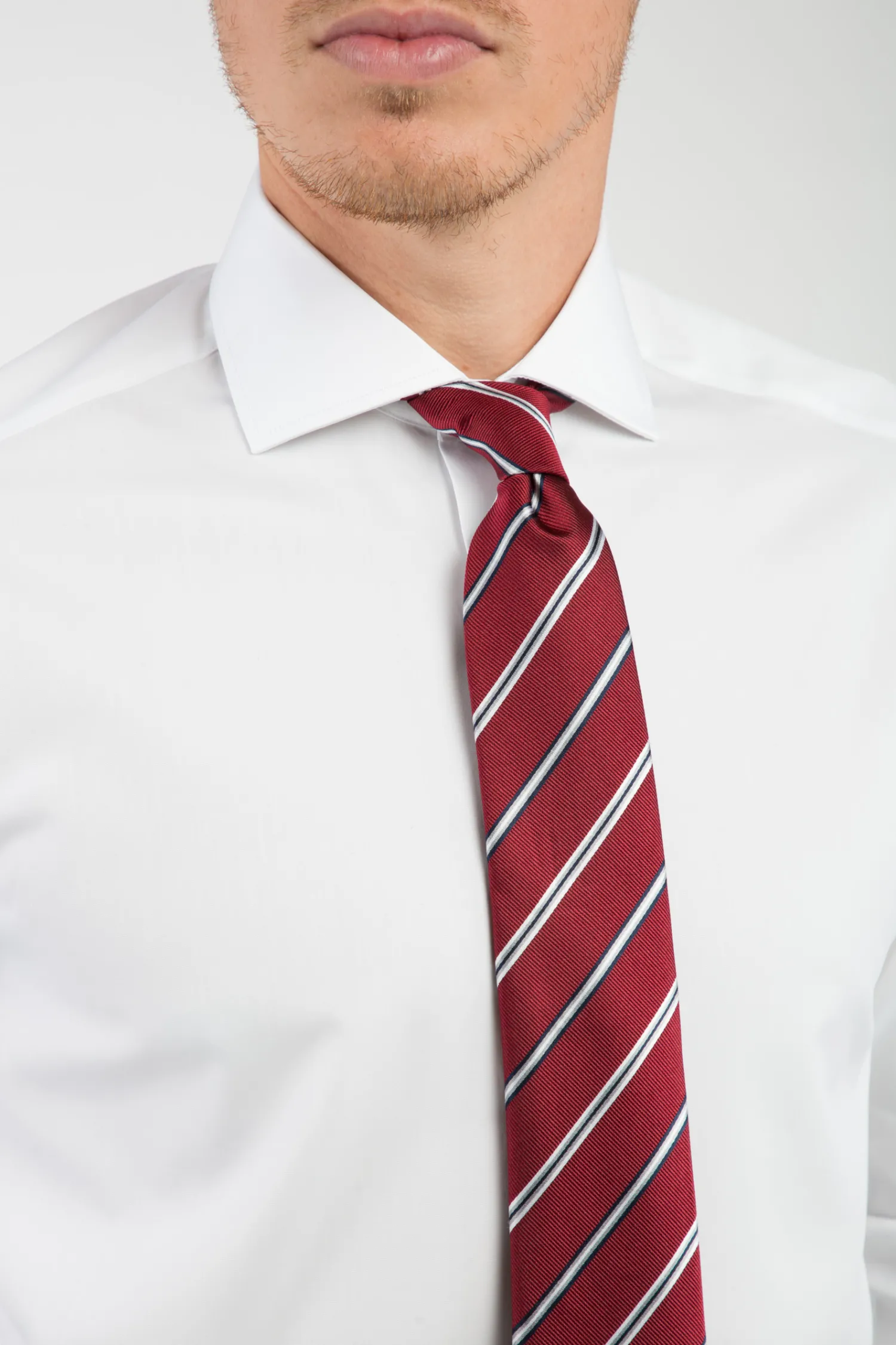 Homme Bruce Field Chemise Paolo cintrée col italien en pur coton Easy Care Non Iron