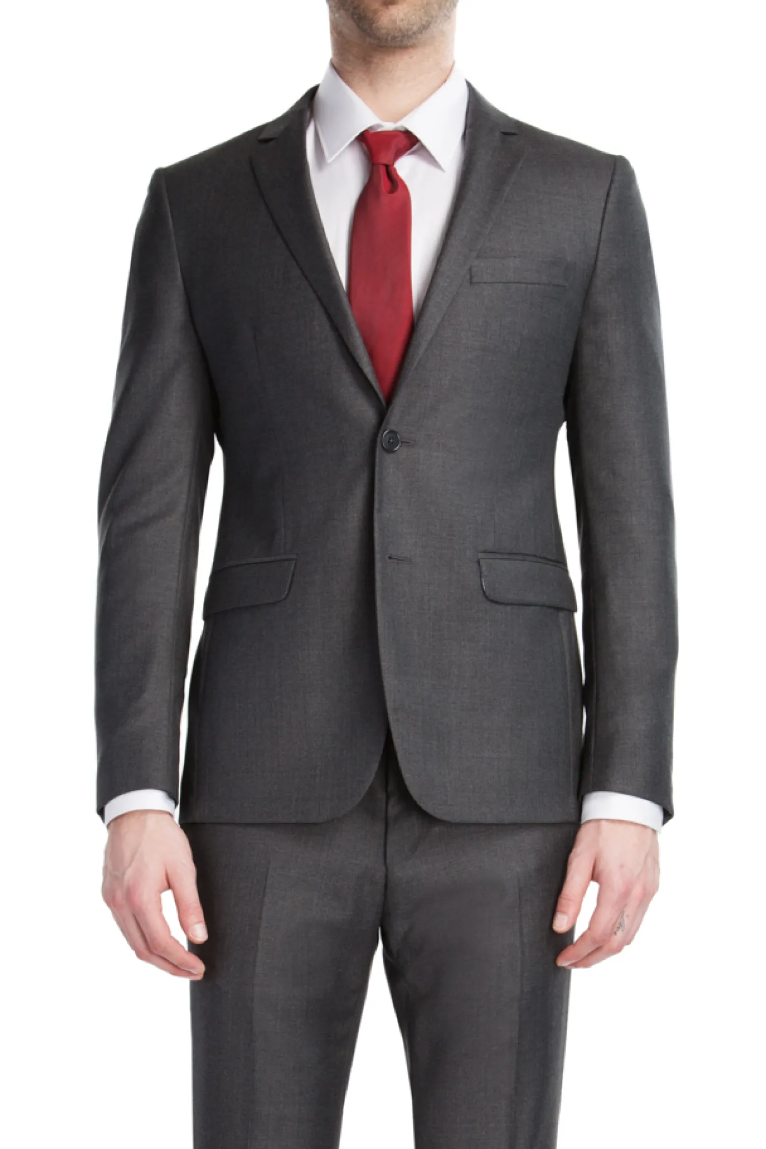 Homme Bruce Field Costume Daniel cintré pure laine Super 110's Vitale Barberis Canonico