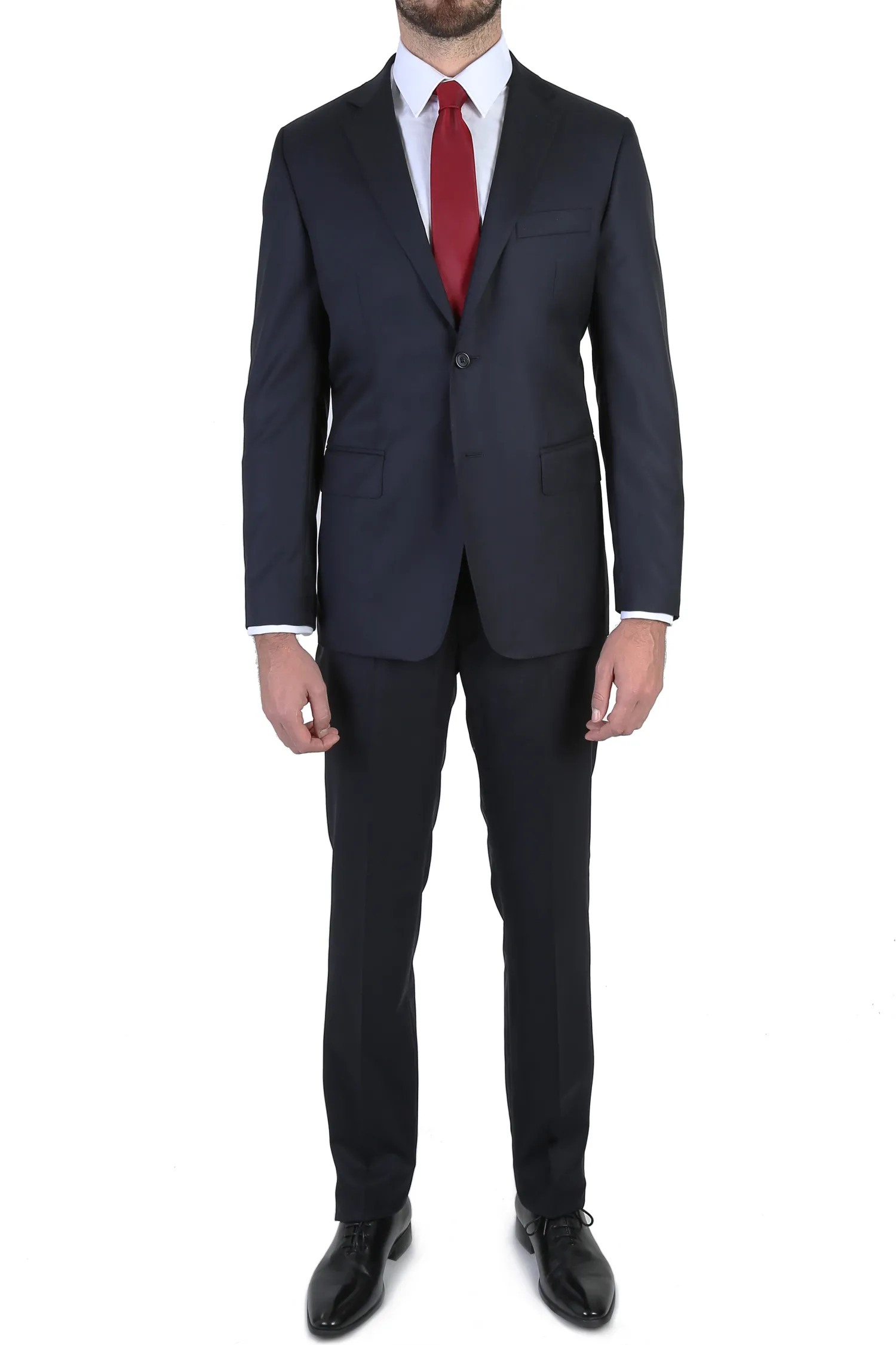Homme Bruce Field Costume Dario ajusté pure laine Super 110's Vitale Barberis Canonico