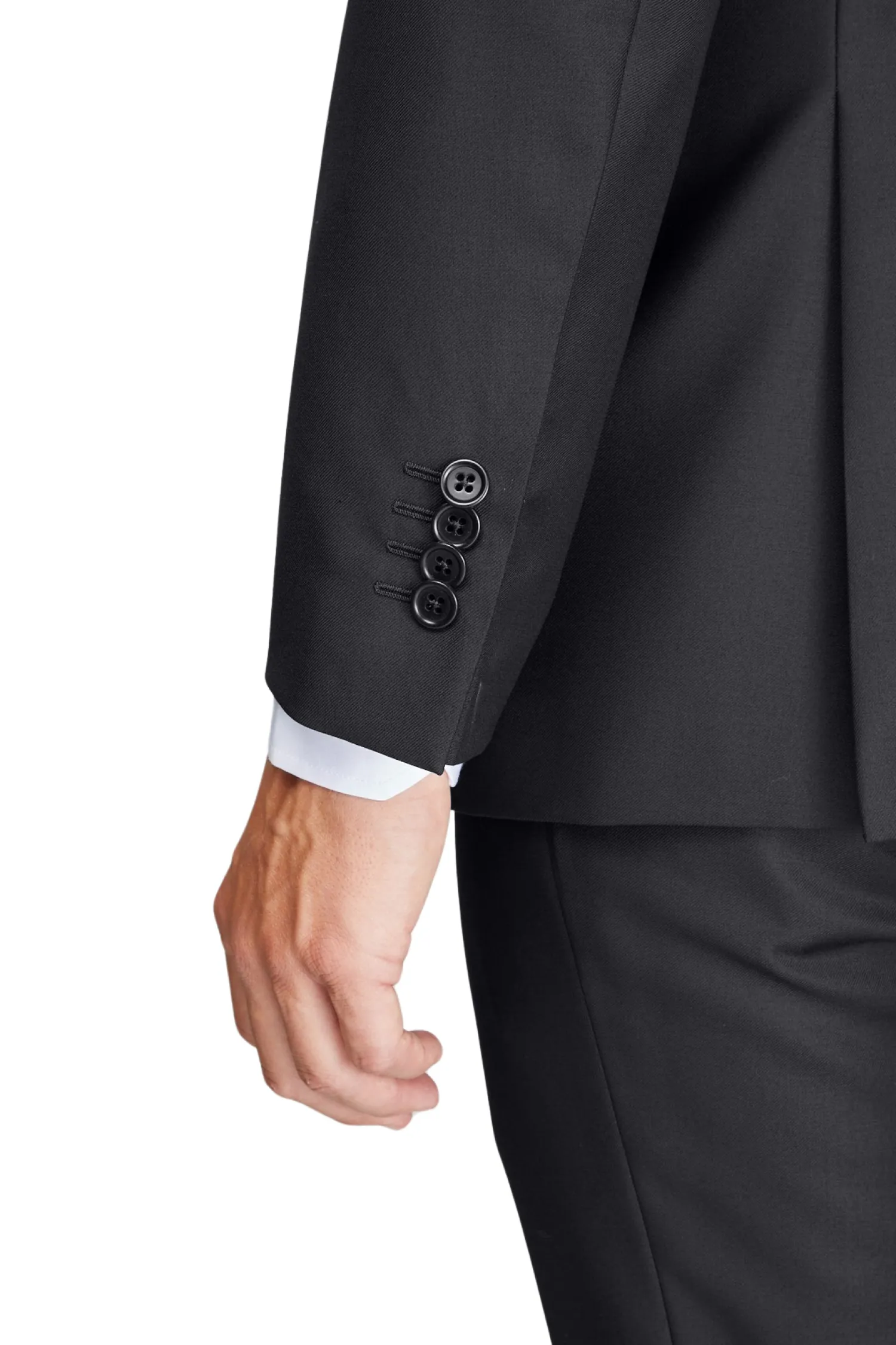 Homme Bruce Field Costume Mathieu coupe croisée moderne pur laine Vitale Barberis Canonico