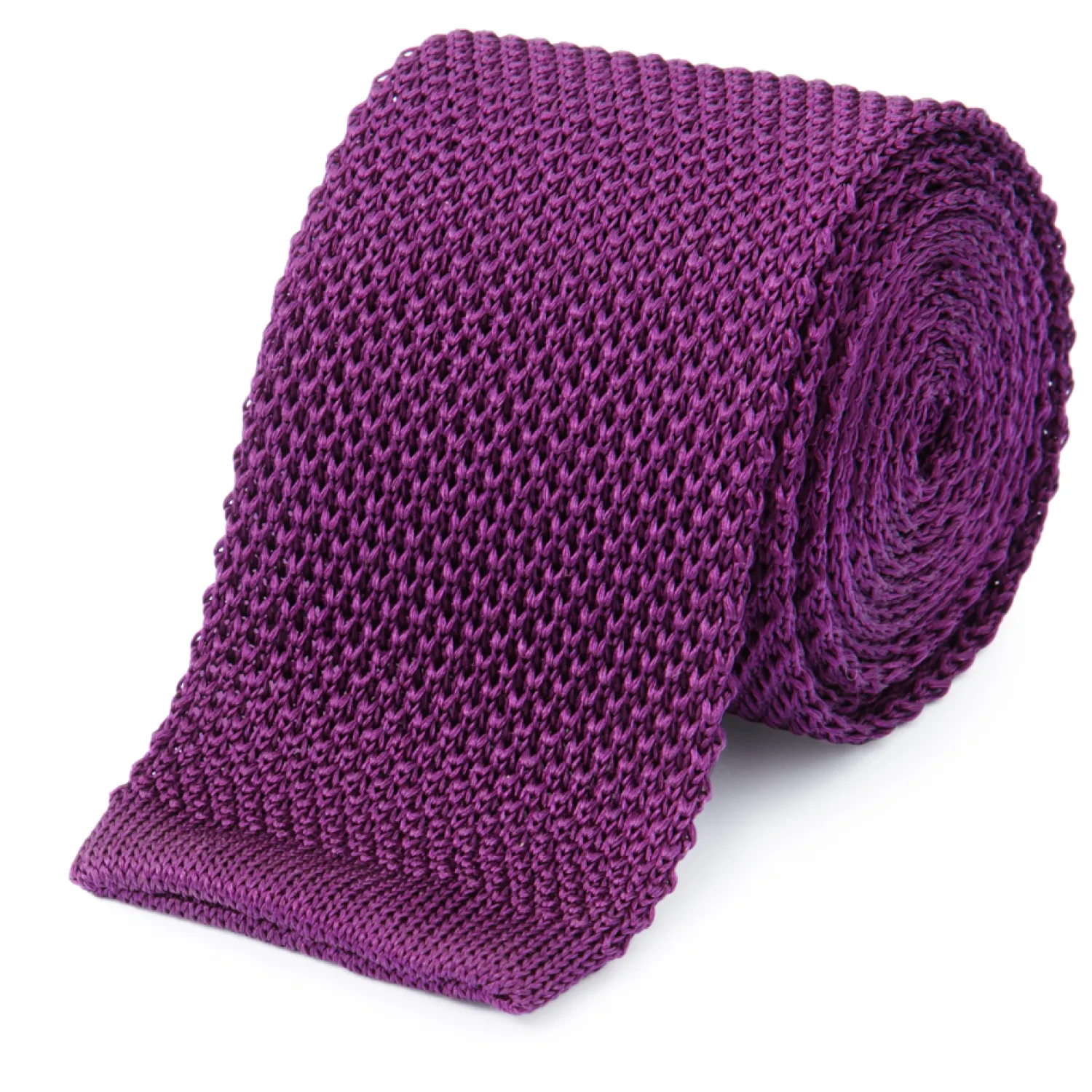 Bruce Field Cravate fine en maille tricot de pure soie