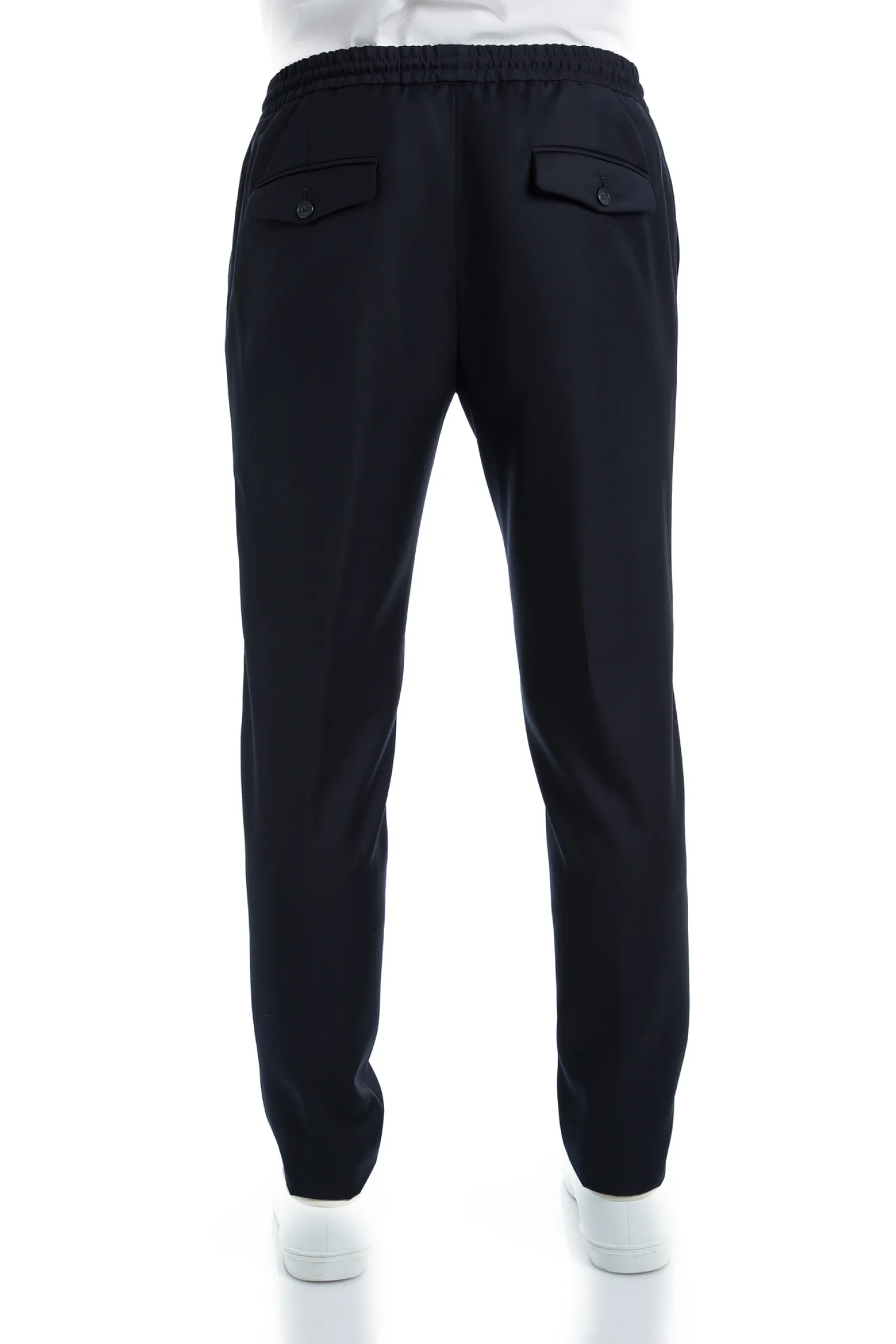 Homme Bruce Field Pantalon Dany fuselé à cordon en pure laine Vitale Barberis Canonico Super 110's