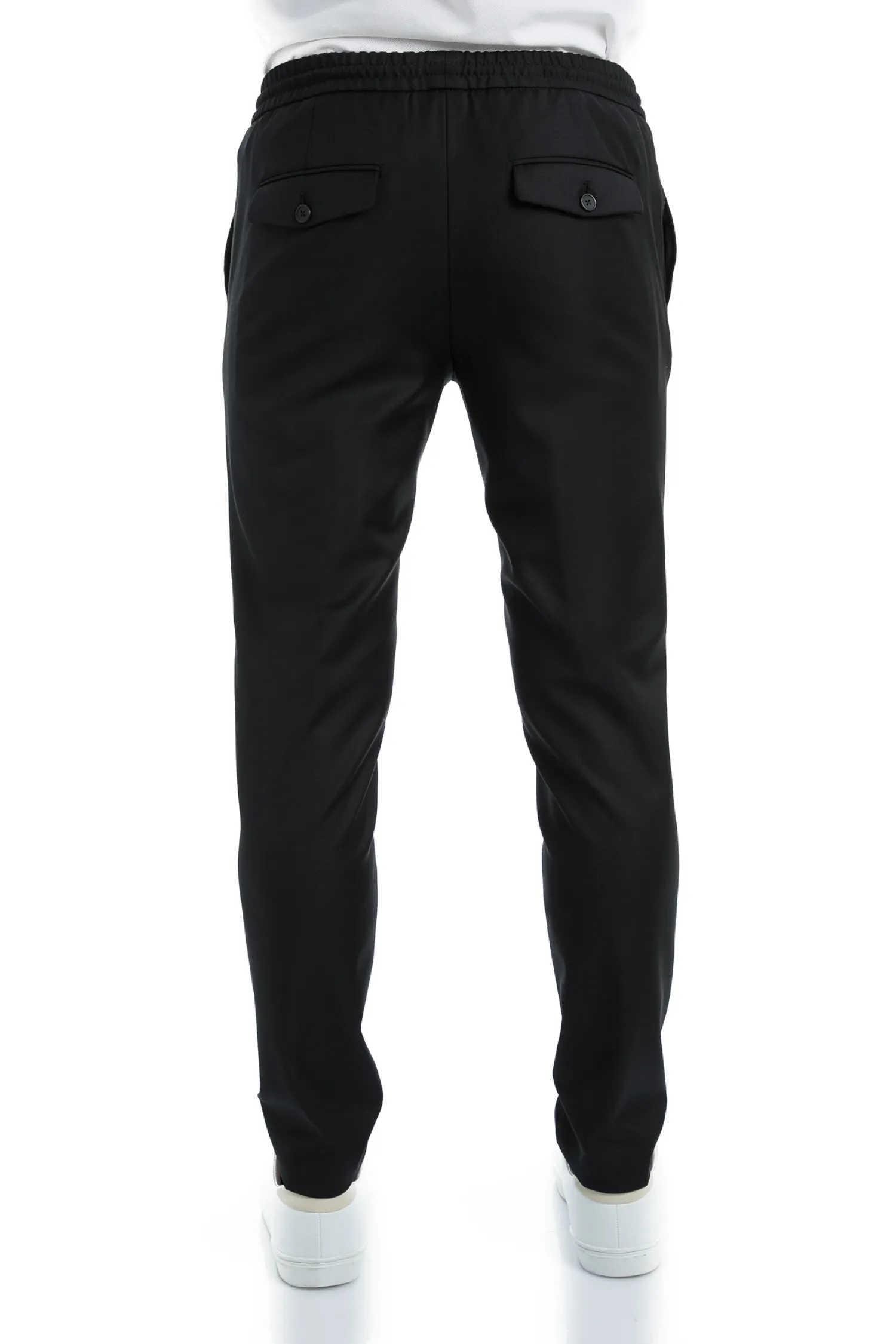 Homme Bruce Field Pantalon Dany fuselé à cordon en pure laine Vitale Barberis Canonico Super 110's