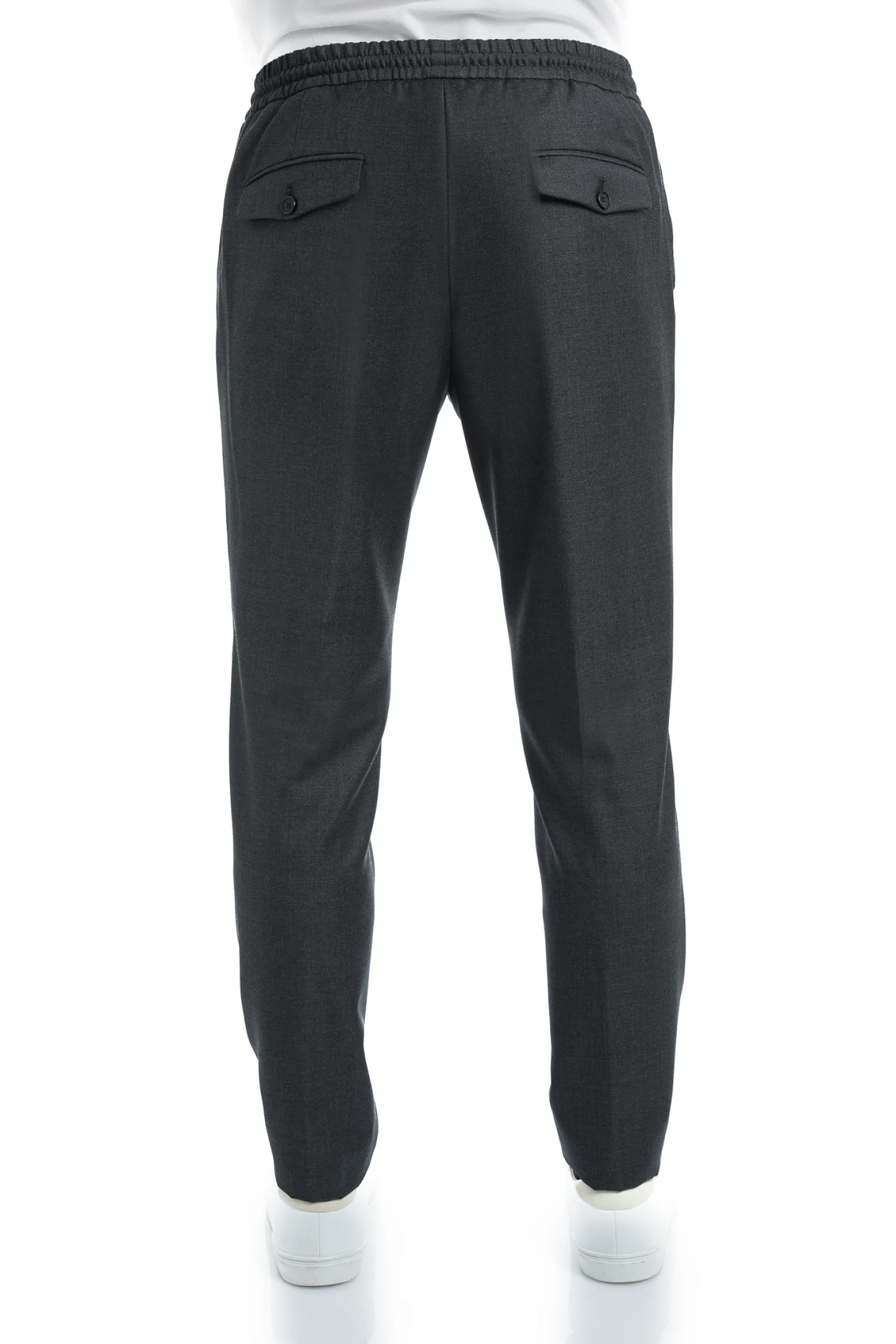 Homme Bruce Field Pantalon Dany fuselé à cordon en pure laine Vitale Barberis Canonico Super 110's