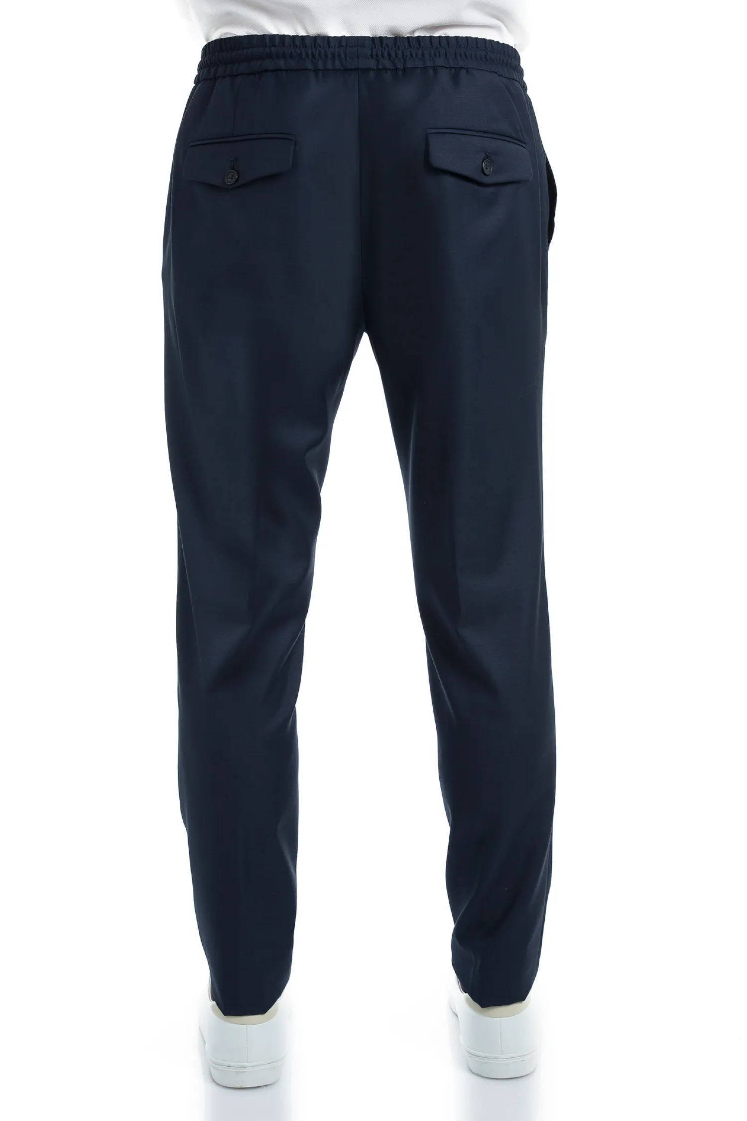 Homme Bruce Field Pantalon Dany fuselé à cordon en pure laine Vitale Barberis Canonico Super 110's