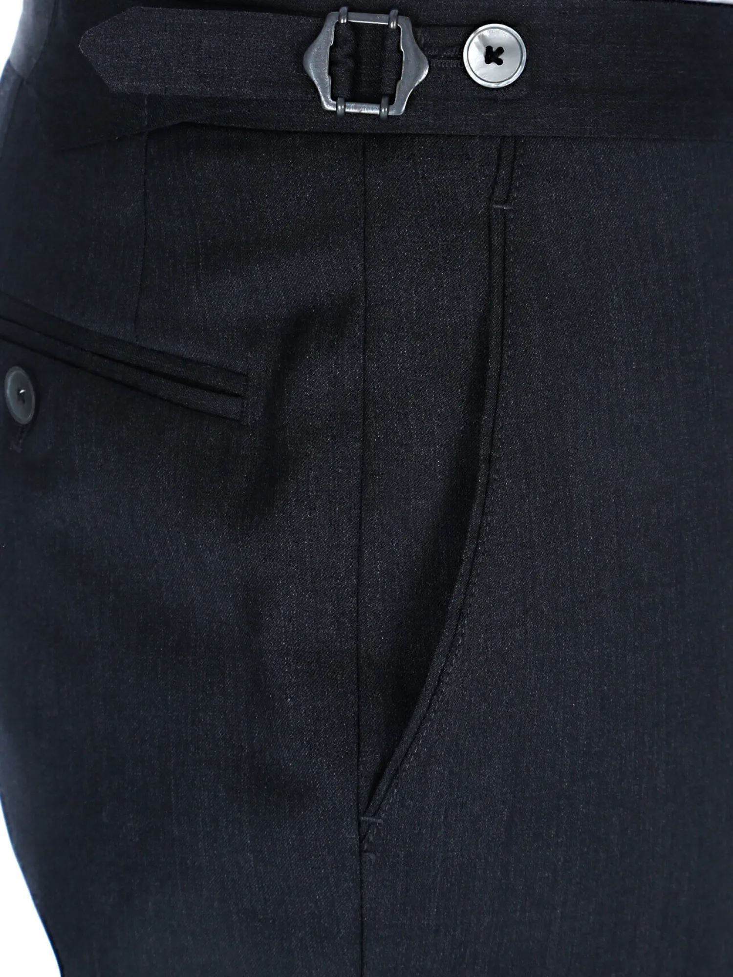 Homme Bruce Field Pantalon homme tour de taille réglable en pure laine Vitale Barberis Canonico