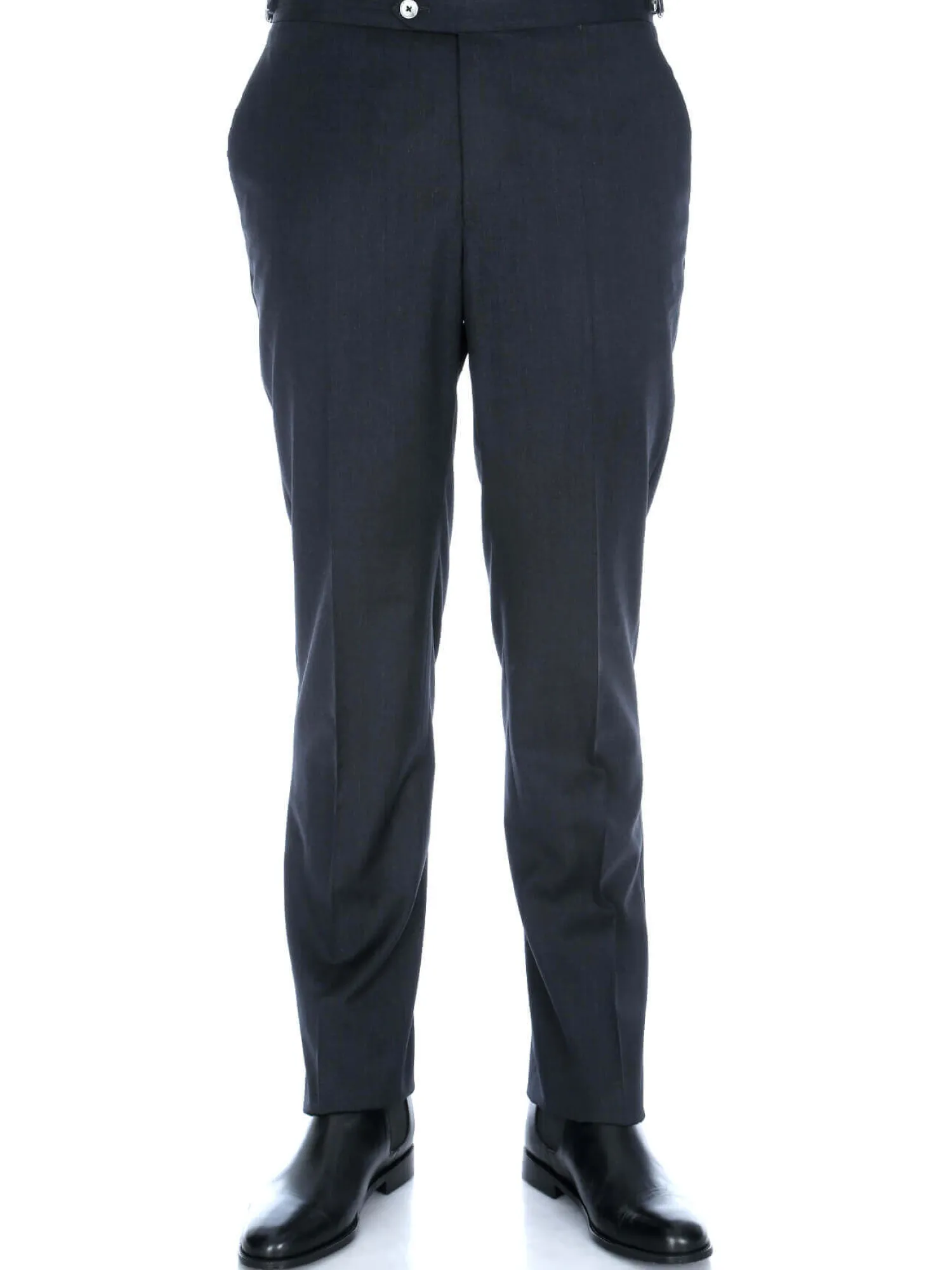 Homme Bruce Field Pantalon homme tour de taille réglable en pure laine Vitale Barberis Canonico