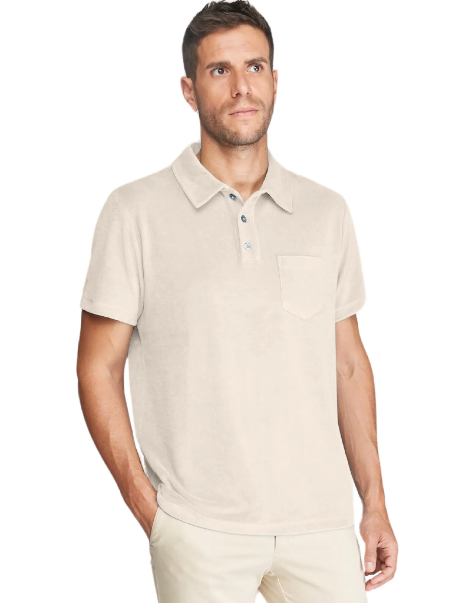 Homme Bruce Field Polo éponge en coton Greg