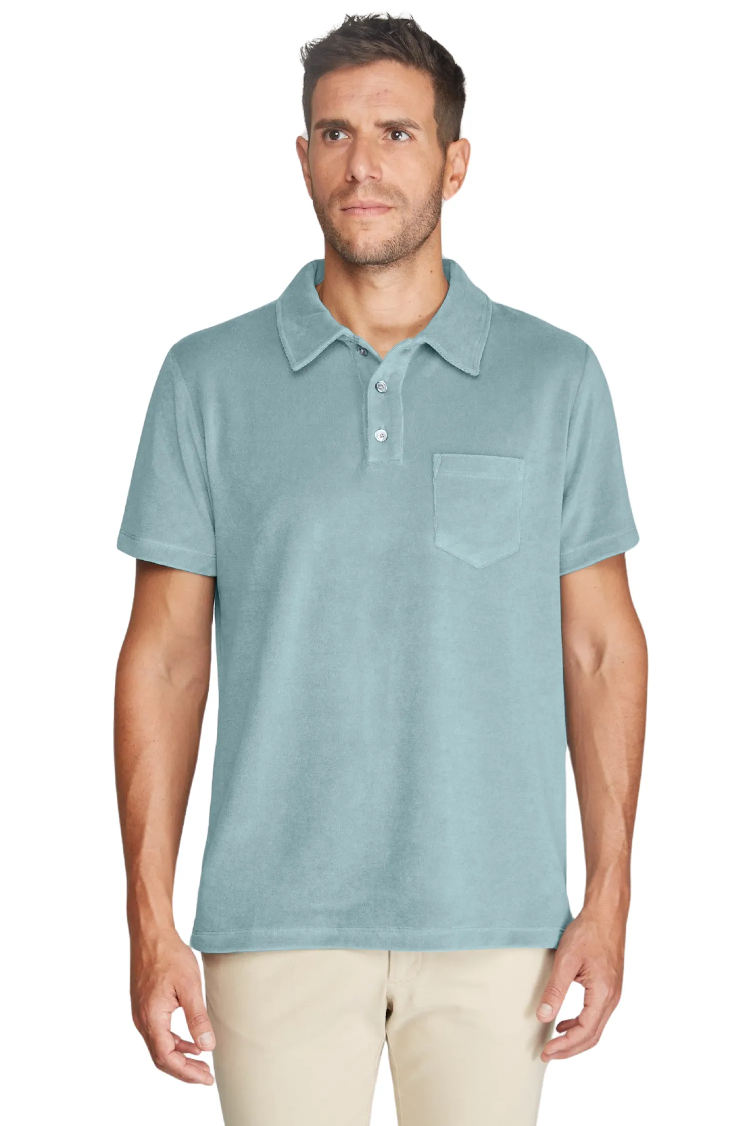 Homme Bruce Field Polo éponge en coton Greg