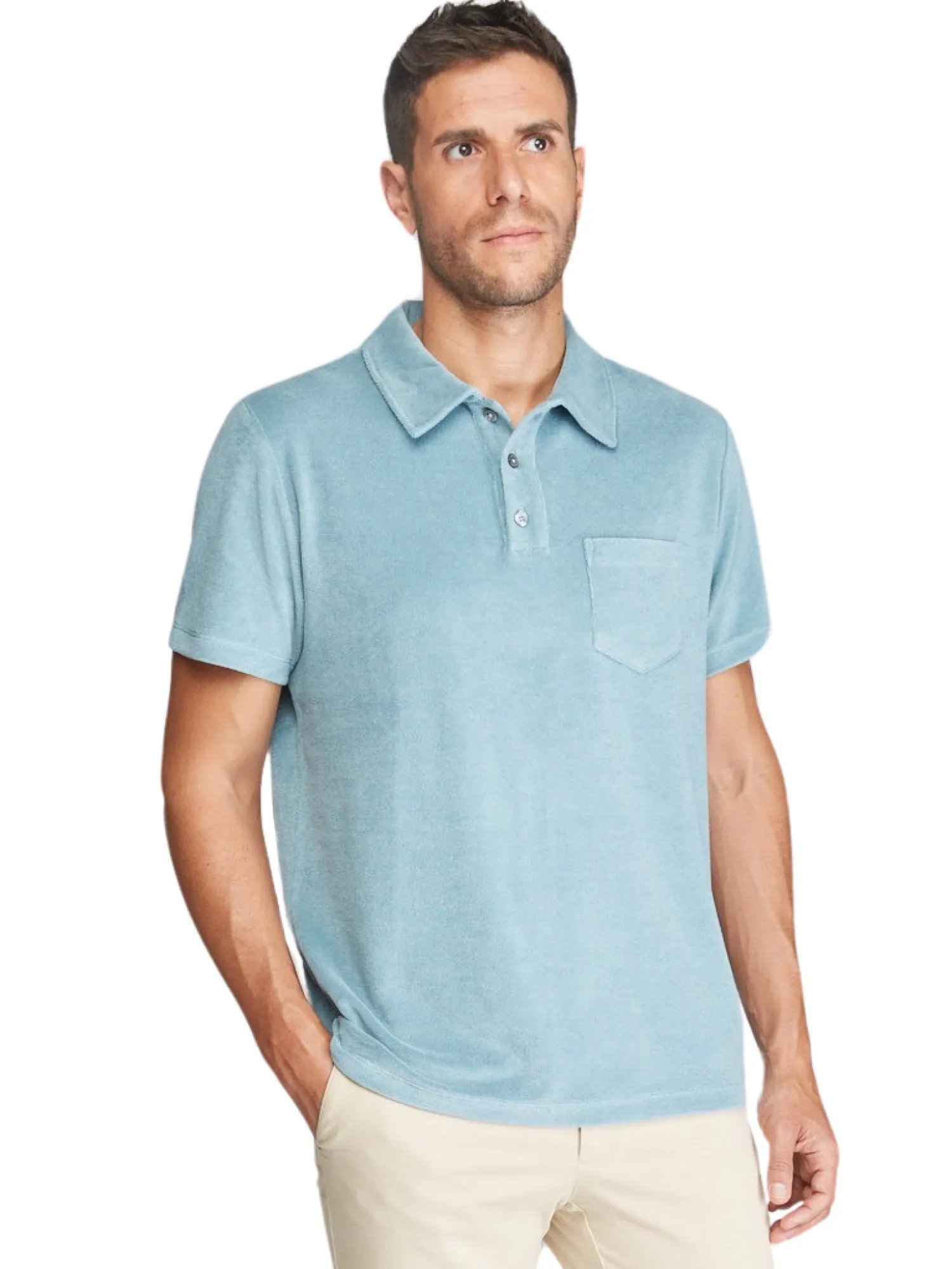 Homme Bruce Field Polo éponge en coton Greg