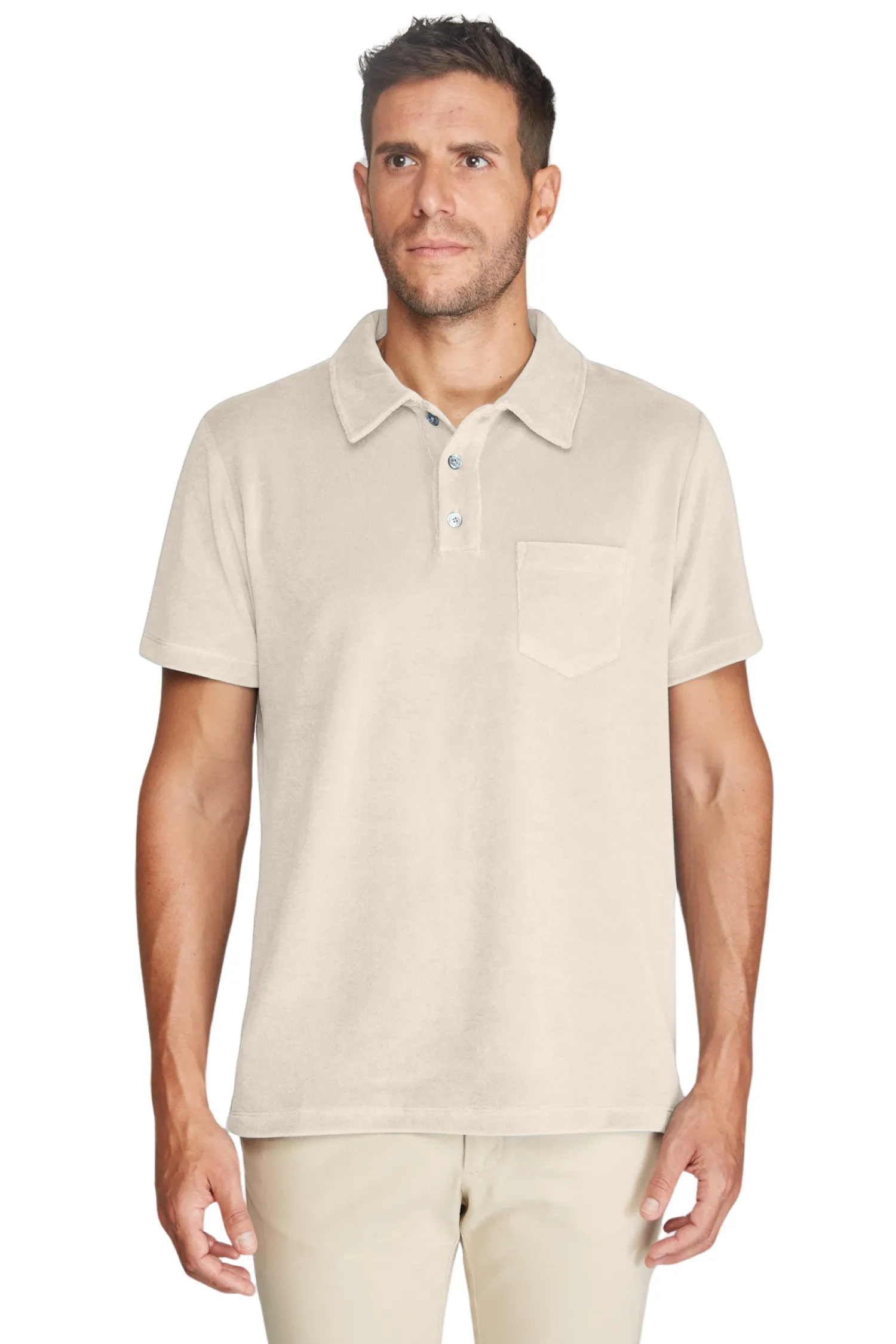 Homme Bruce Field Polo éponge en coton Greg