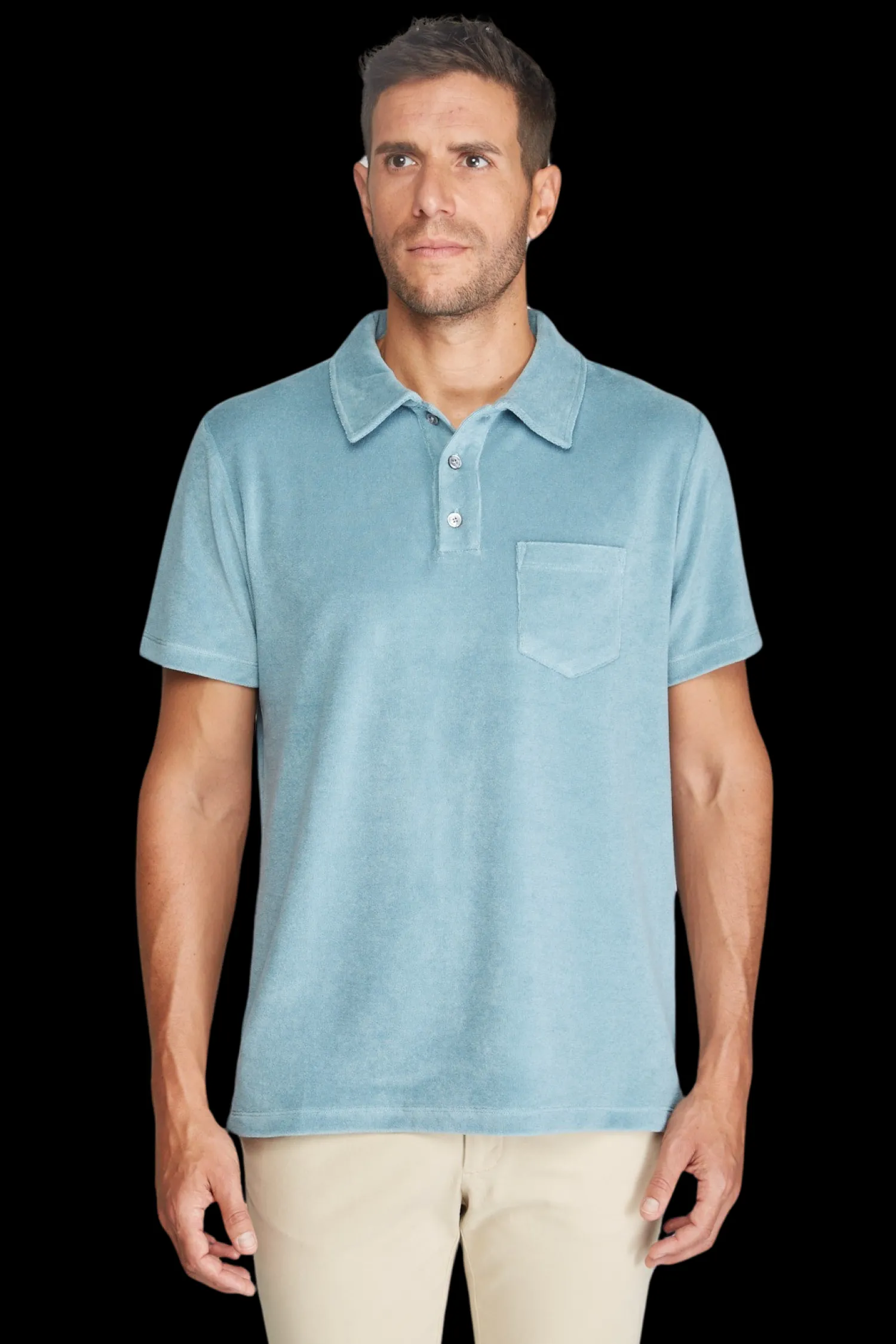 Homme Bruce Field Polo éponge en coton Greg