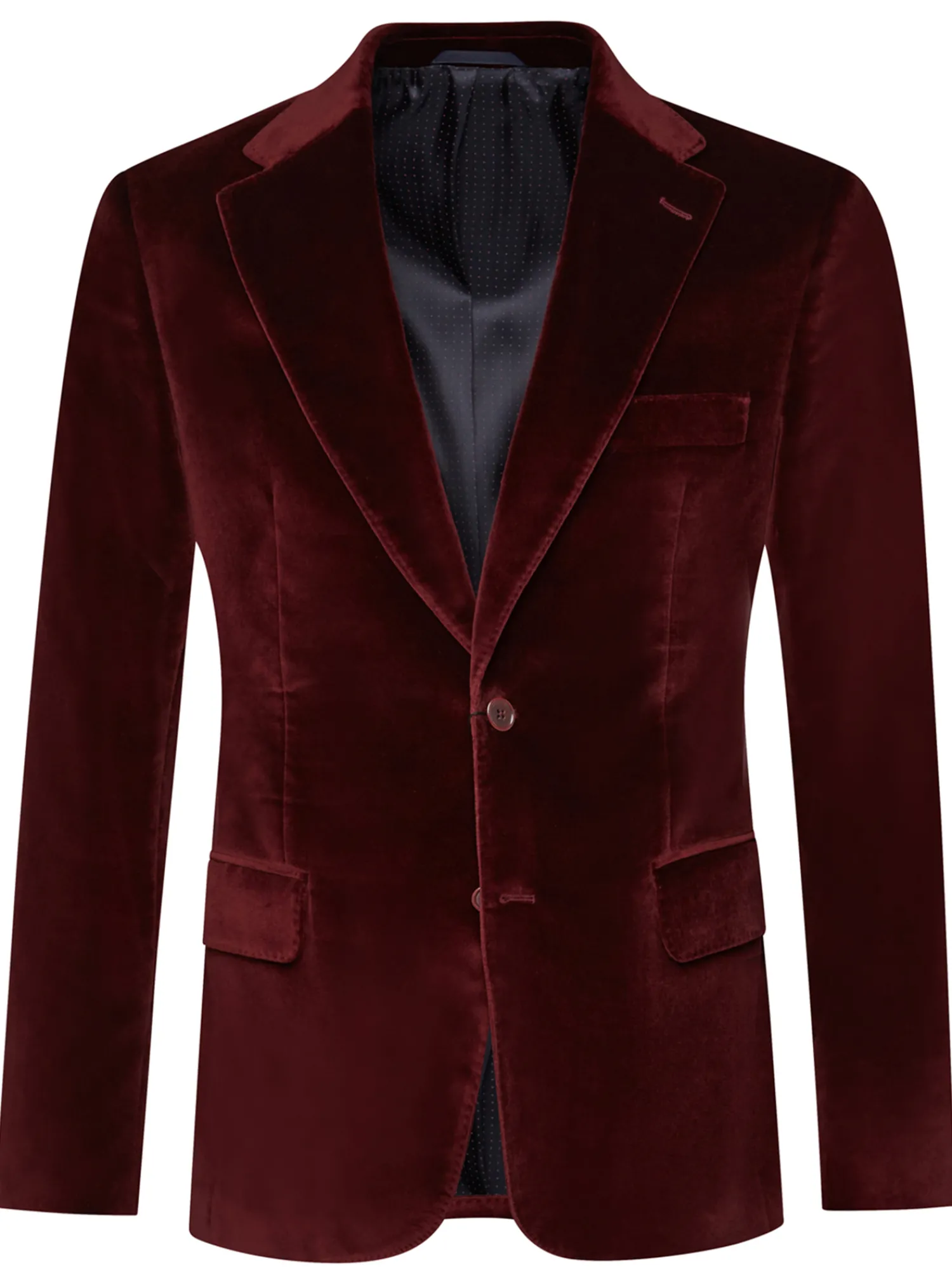 Homme Bruce Field Veste Sergio semi-cintrée velours lisse palatine